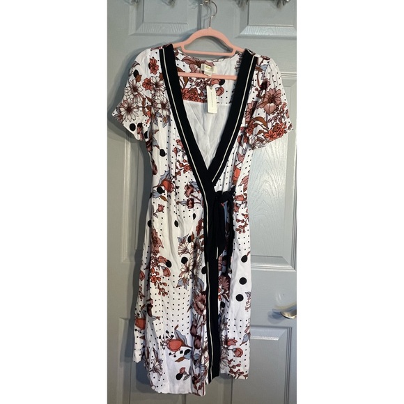 Anthropologie Maeve Aubrey Wrap Dress NWT Size 8 - Picture 6 of 14